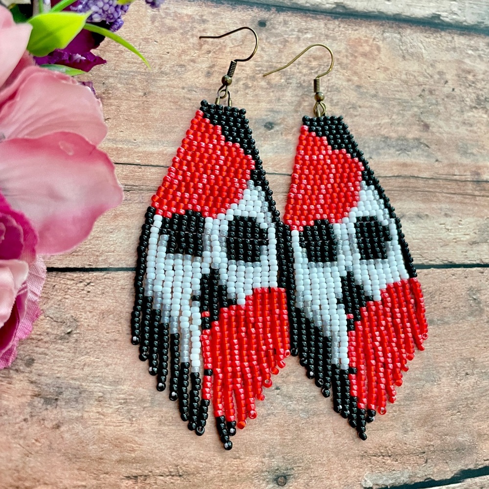Skull Beaded Eaarings